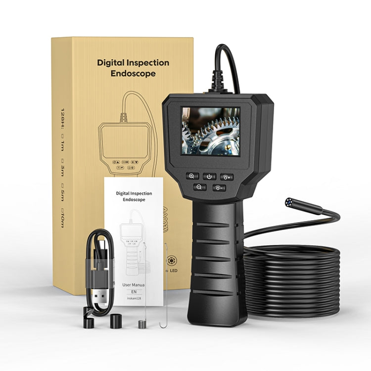 128AV 8mm Lenses Industrial Pipeline Endoscope with 2.4 inch Screen, Spec:5m Tube - by buy2fix | Online Shopping UK | buy2fix