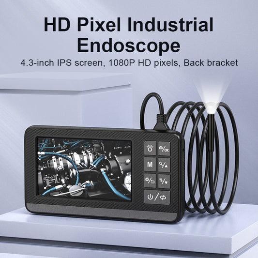 P005 8mm Single Lenses Industrial Pipeline Endoscope with 4.3 inch HD Screen, Spec:3m Tube by buy2fix