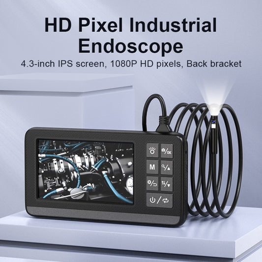 P005 8mm Dual Lenses Industrial Pipeline Endoscope with 4.3 inch HD Screen, Spec:10m Tube by buy2fix