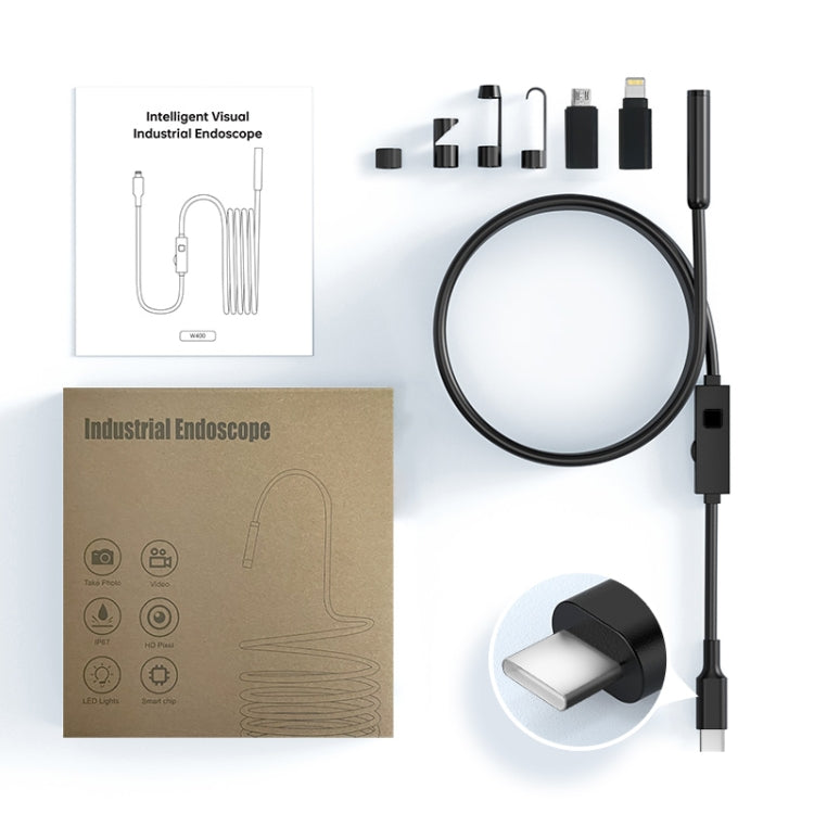 YP105 8mm Lenses 2MP HD Industry Endoscope Support Mobile Phone Direct Connection, Length:10m by buy2fix