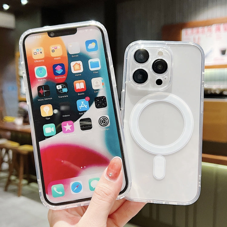 For iPhone 12 Pro Acrylic MagSafe Magnetic Lens Film Protection Phone Case(Transparent) - iPhone 12 / 12 Pro Cases by buy2fix | Online Shopping UK | buy2fix