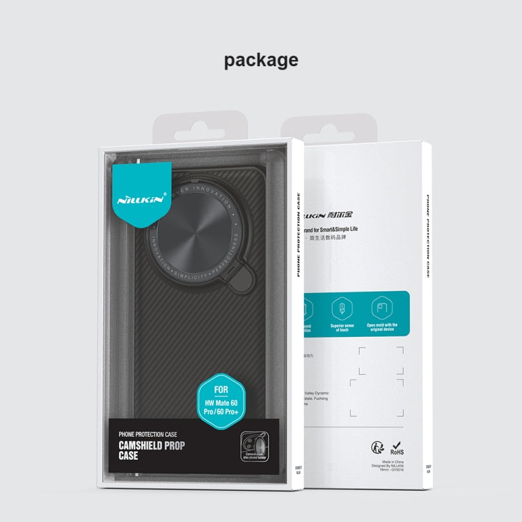 For Huawei Mate 60 Pro/60 Pro+ NILLKIN Black Mirror Prop CD Texture Mirror Phone Case(Black) by NILLKIN