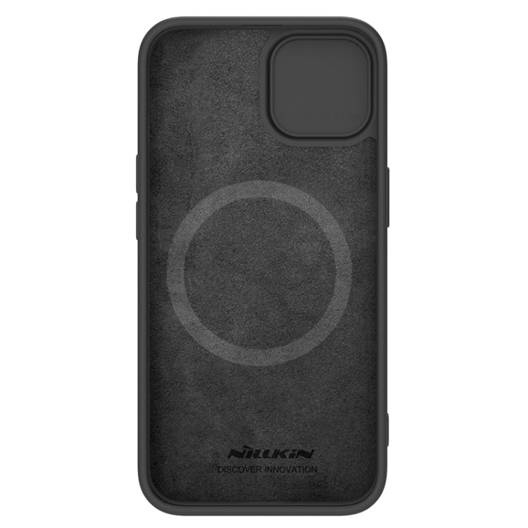 For iPhone 15 Plus NILLKIN CamShield MagSafe Liquid Silicone Phone Case(Black) - iPhone 15 Plus Cases by NILLKIN | Online Shopping UK | buy2fix