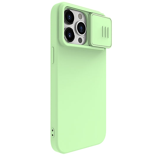 For iPhone 15 Pro NILLKIN CamShield Liquid Silicone Phone Case(Green) - iPhone 15 Pro Cases by NILLKIN | Online Shopping UK | buy2fix