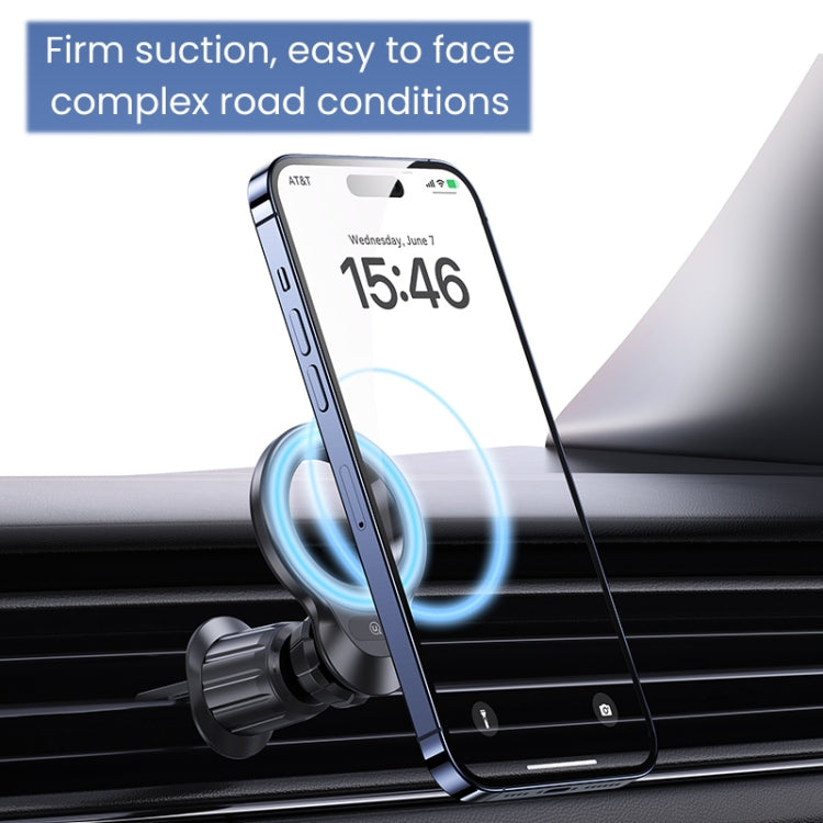 USAMS US-ZJ075 Magnetic Car Air Vent Phone Holder(Black) - Universal Car Holders by USAMS | Online Shopping UK | buy2fix