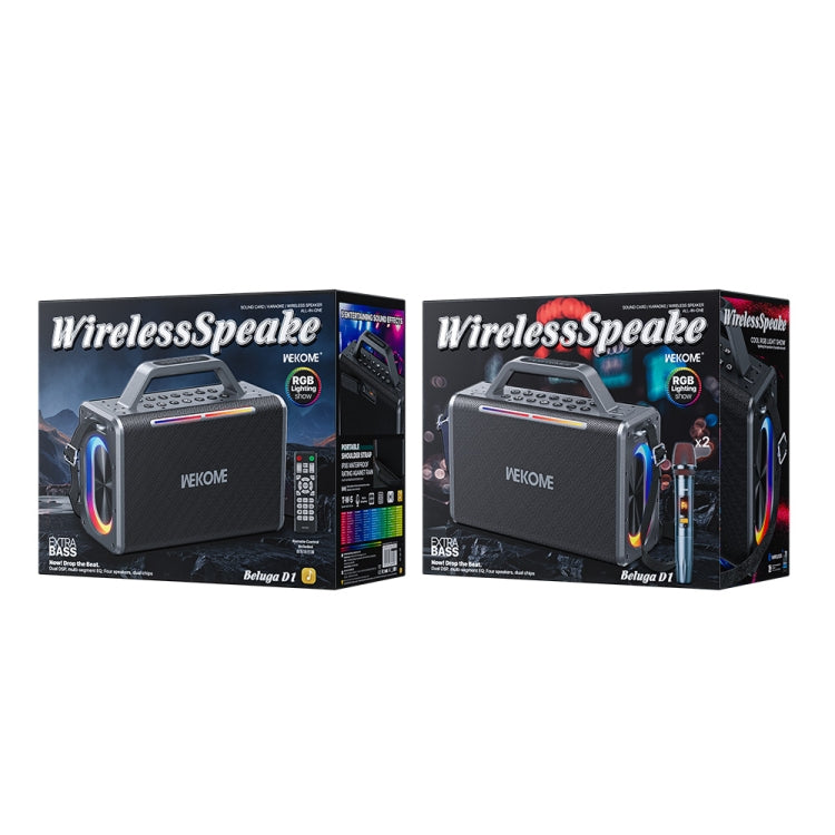 WK Beluga D1 Performer Outdoor Portable Bluetooth Speaker(Black) - Desktop Speaker by WK | Online Shopping UK | buy2fix