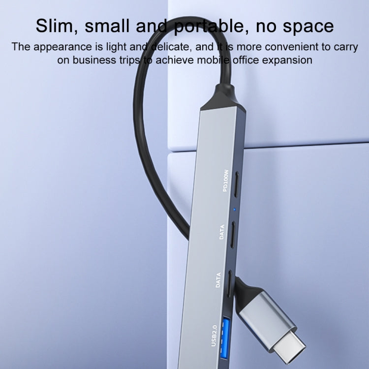 ADS-809 PD 100W 5 in 1 USB-C / Type-C Port Multifunctional Docking Station by buy2fix