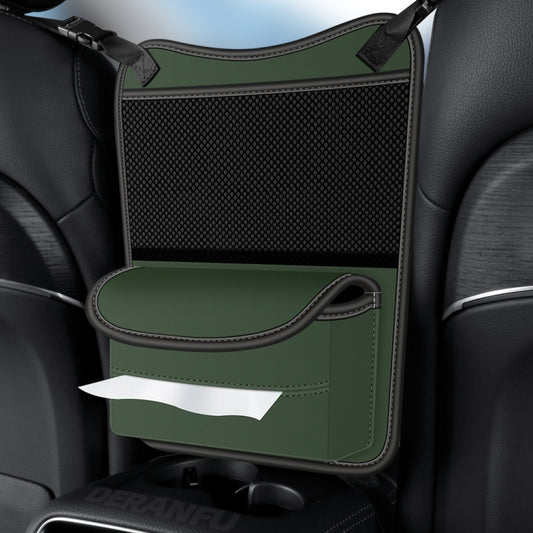 3054 Napa Texture Leather Car Center Console Storage Bag(Olive Green) by buy2fix
