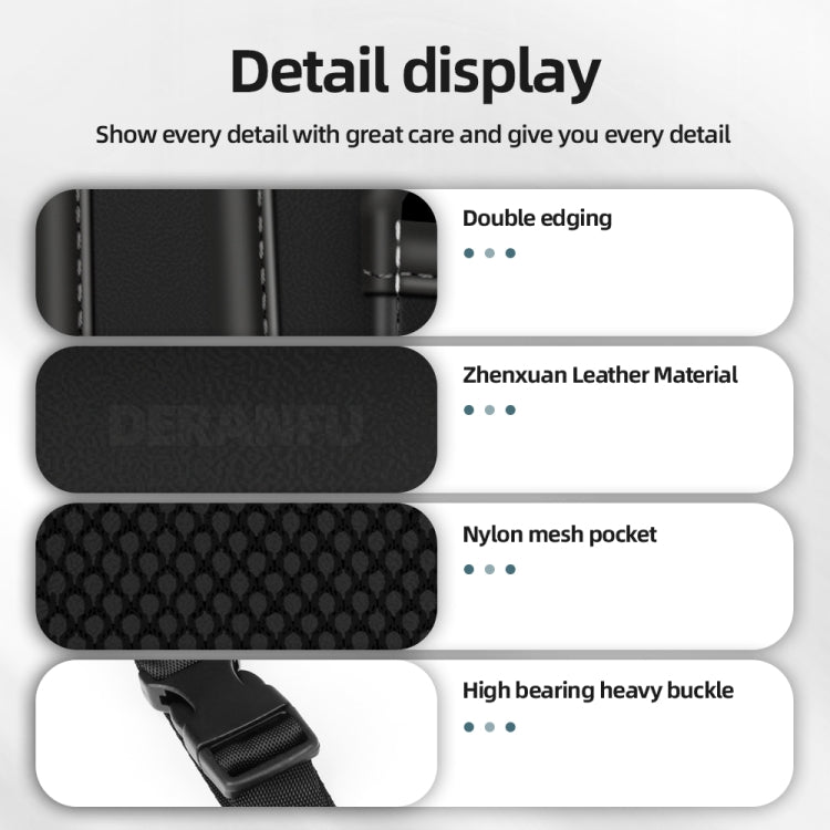 3054 Napa Texture Leather Car Center Console Storage Bag(Olive Green) by buy2fix