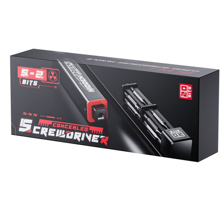 JAKEMY JM-8195 21 in 1 S-2 Bits Square Handle Design Screwdriver(Black) - Screwdriver Set by JAKEMY | Online Shopping UK | buy2fix