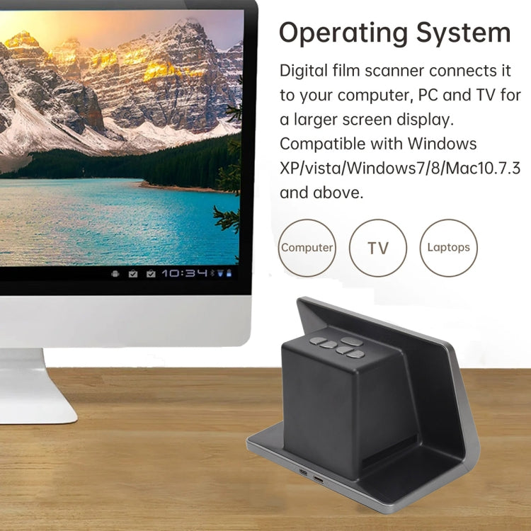 Tonivent TON172 22 Mega Pixels 7 inch HD Screen Film Scanner(US Plug) by buy2fix