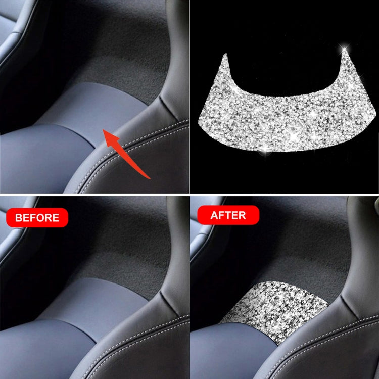 For Chevrolet Corvette C7 2014-2019 Car Rear Center Part Diamond Decorative Sticker, Left Drive by buy2fix