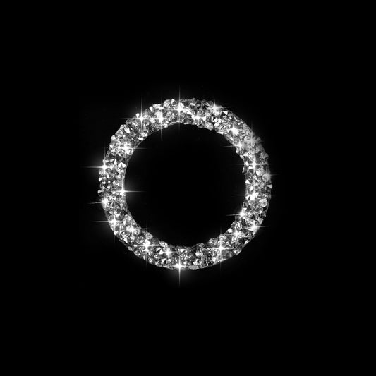 For BMW 3 Series E90 / E92 / E93 2009-2012 Car One-click Start Ring Diamond Decorative Sticker by buy2fix