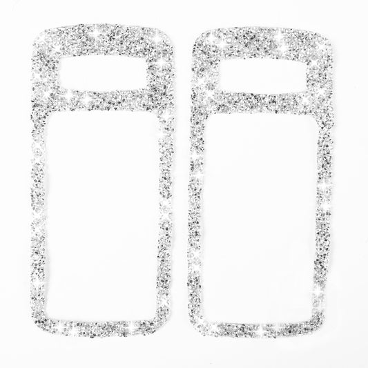 For Ford Mustang 2009-2013 2pcs Car Door Inner Handle Diamond Decoration Sticker, Left Hand Drive by buy2fix