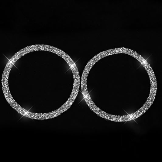 Car Door Horn Ring 2 in 1 Diamond Decorative Sticker for BMW 3 Series E90 / E84 2008-2012, X1 Series Modified 320i / 325i by buy2fix