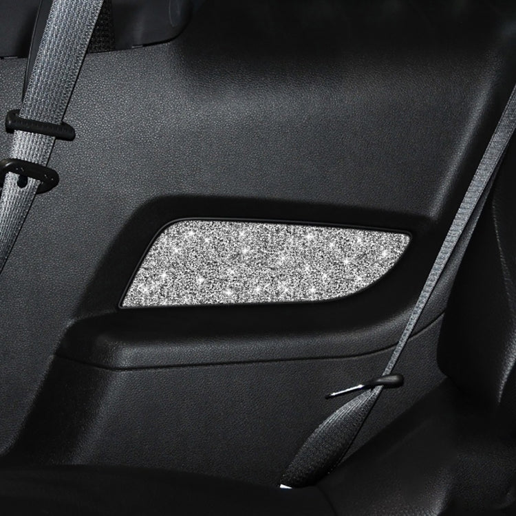 For Ford Mustang 2010-2012 2pcs Car Rear Door Panel Diamond Decoration Sticker, Left Hand Drive by buy2fix