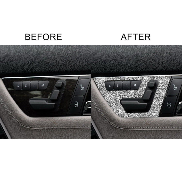 For Mercedes-Benz C-class W204 2007-2013 Car Seat Adjustment A Diamond Decorative Sticker, Right-hand Drive by buy2fix