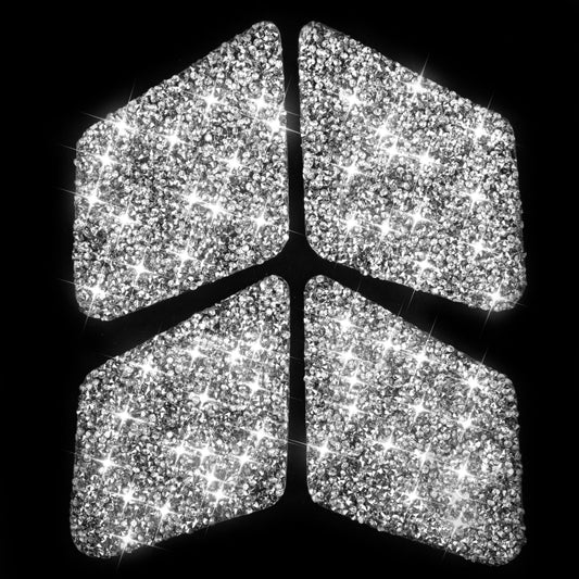 For Mercedes-Benz C-class W204 2007-2013 Car Inside Door Bowl Diamond Decorative Sticker, Left and Right Drive by buy2fix