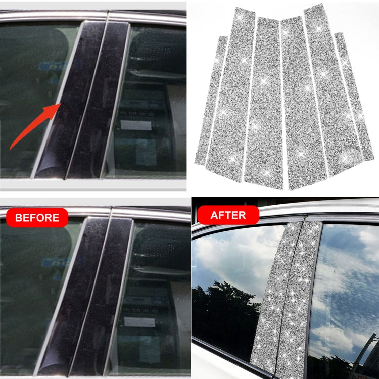 For BMW 3 Series E90 2005-2012 Car B-pillar Diamond Decorative Sticker by buy2fix