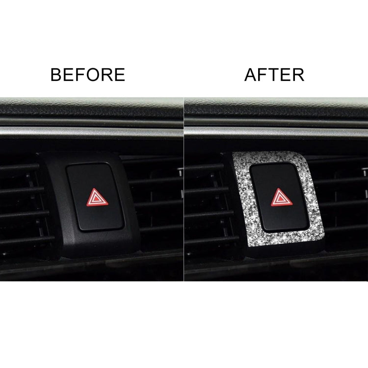 For Honda Civic 2016-2019 Car Warning Light Frame Diamond Decorative Sticker, Left-hand Drive by buy2fix