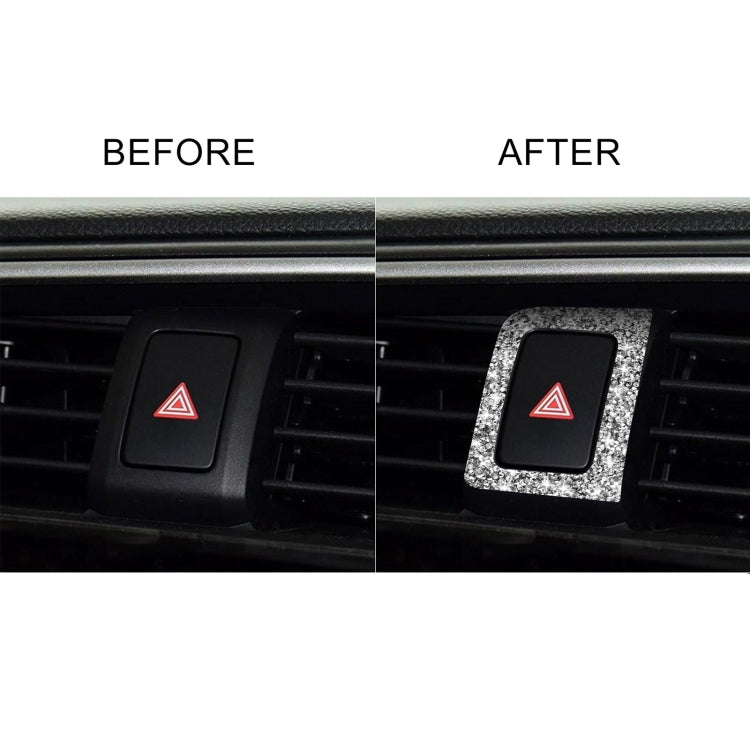 For Honda Civic 2016-2019 Car Warning Light Frame Diamond Decorative Sticker, Right-hand Drive by buy2fix