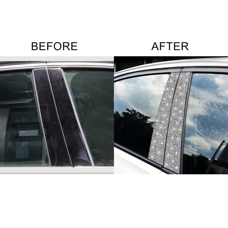 For BMW F10 5 Series 2011-2017 Car B-pillar Frame Diamond Decorative Sticker, Left and Right Drive by buy2fix