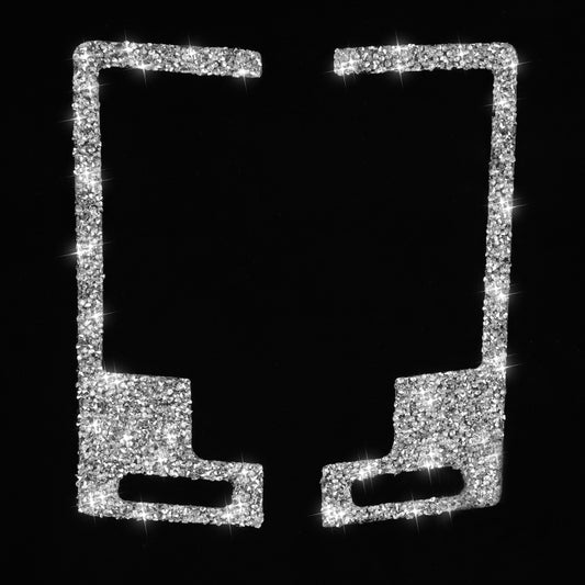 For Nissan 350Z 2003-2009 2pcs Car Center Ventilation Exhaust Diamond Decorative Sticker,Left and Right Drive Universal by buy2fix