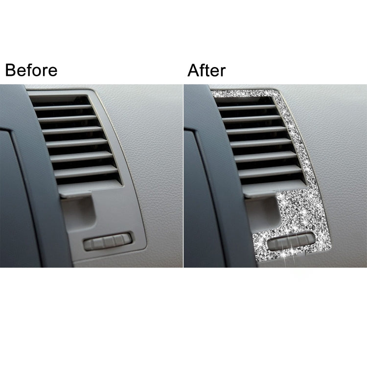 For Nissan 350Z 2003-2009 2pcs Car Center Ventilation Exhaust Diamond Decorative Sticker,Left and Right Drive Universal by buy2fix