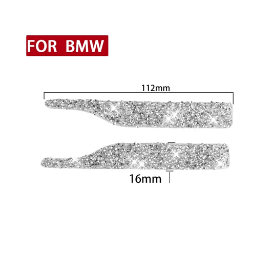For BMW Car Rearview Mirror Anti-collision Strip Diamond Decoration Sticker, Left and Right Drive by buy2fix
