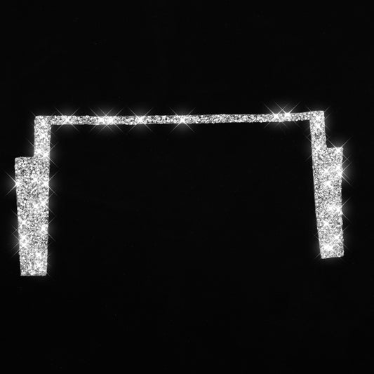 For Nissan 350Z 2003-2009 Car Navigation Frame Diamond Decorative Sticker,Left and Right Drive Universal by buy2fix