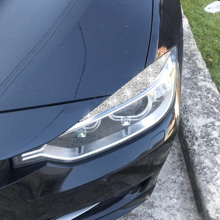 For BMW Series 3 G20 G28 2019-2020 Car Lamp Eyebrow Diamond Decoration Sticker, Left and Right Drive by buy2fix