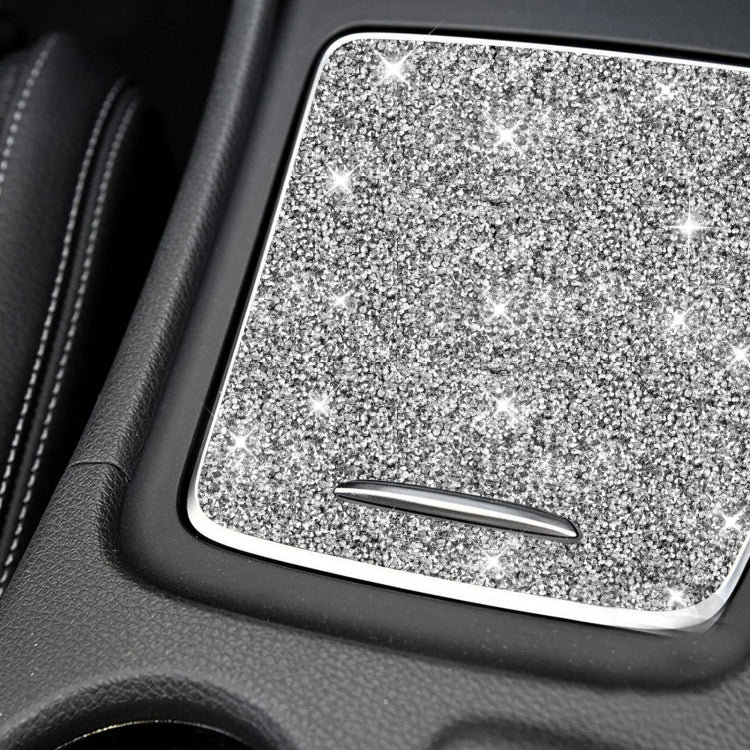 For Mercedes-Benz GLA 2015-2018 Car Central Control Storage Box Cover Diamond Decoration Sticker, Left and Right Drive by buy2fix