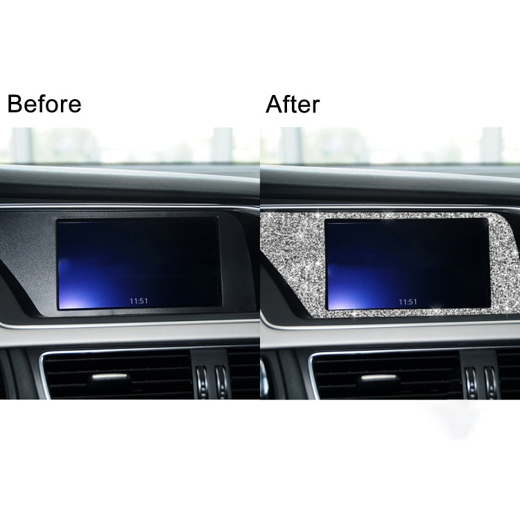 For Audi A4 / A5 / Q5 Car Navigation Inner Frame Diamond Decoration Sticker, Left Drive by buy2fix