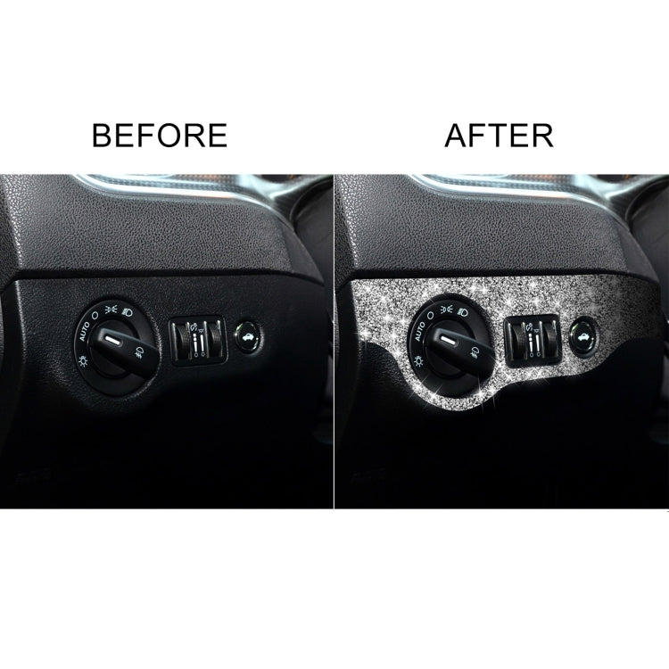 For Dodge Charger 2011-2014 Car Headlight Switch Diamond Decorative Sticker, Left-hand Drive by buy2fix