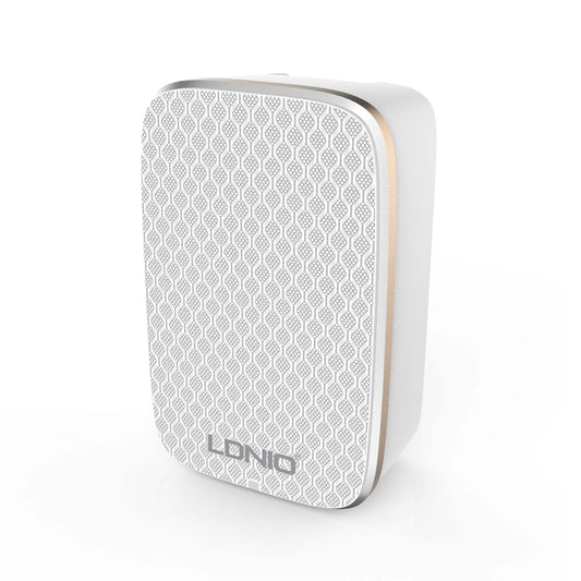 LDNIO A2204 2 in 1 12W Dual USB Interface Travel Charger Mobile Phone Charger with Micro USB Data Cable, UK Plug by LDNIO