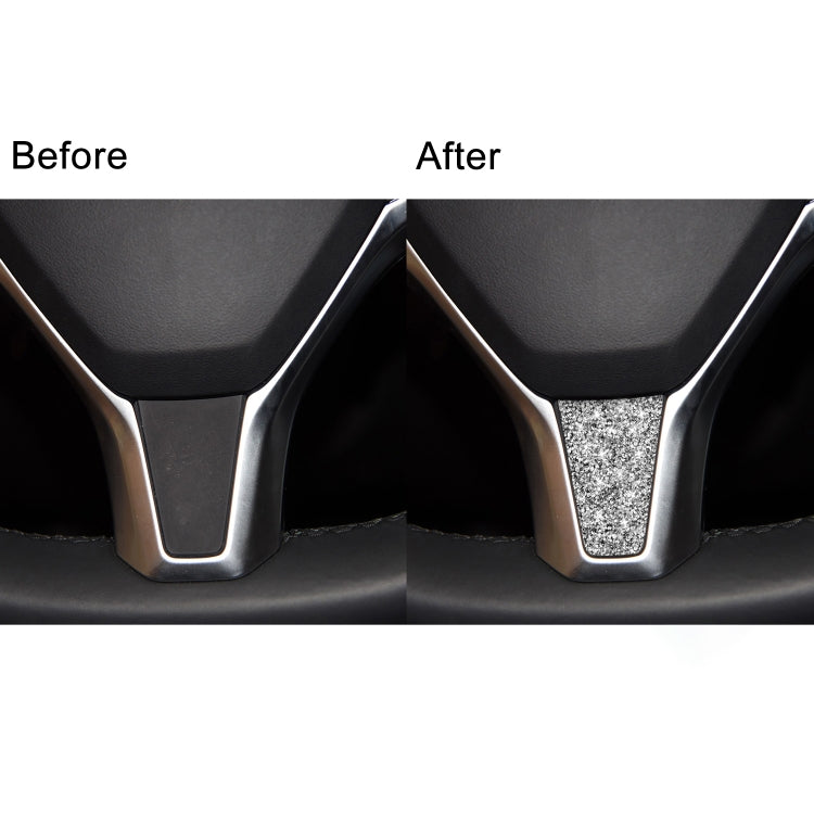 For Tesla Model S/X Car Steering Wheel Diamond Sticker,Left and Right Drive Universal by buy2fix