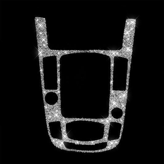 For Audi A4L / A5 / Q5 Car Gear Panel Type C Diamond Decoration Sticker, Left and Right Drive by buy2fix