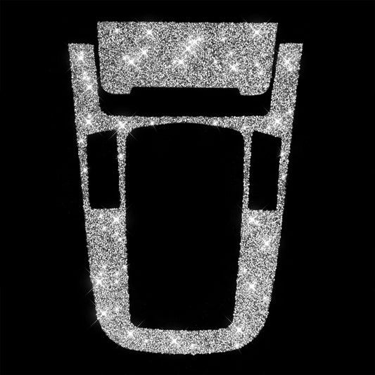 For Audi A4L / A5 / Q5 2pcs Car Gear Panel Type E Diamond Decoration Sticker, Left and Right Drive by buy2fix