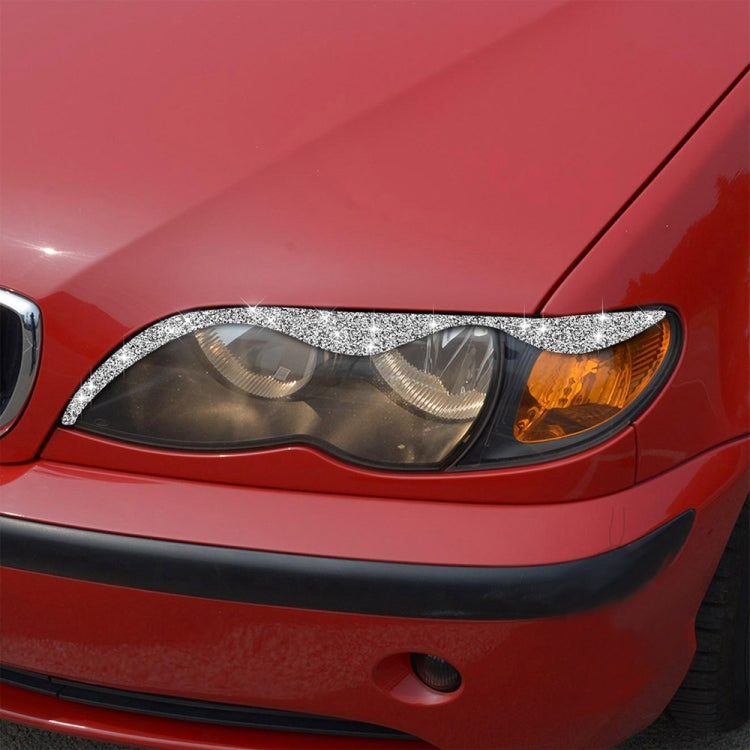 For BMW Series 3 E46 1999-2004 Car Light Eyebrow Soft Style Diamond Decoration Sticker, Left and Right Drive - Car Light Accessories by buy2fix | Online Shopping UK | buy2fix