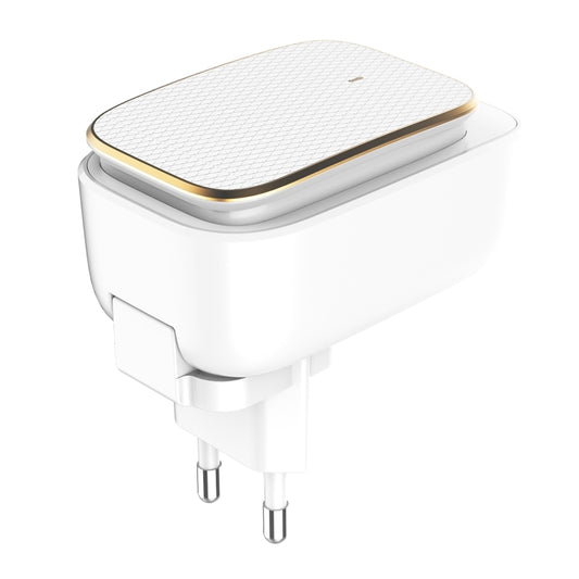 LDNIO A3305 3.4A 3 USB Interfaces Travel Charger Mobile Phone Charger, Support Touch LED Night Light, with Micro USB Data Cable, EU Plug by LDNIO