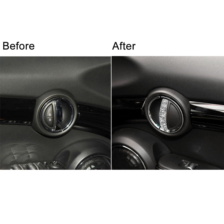 For BMW Mini Cooper Clubman Countryman F55 4pcs Car F Chassis Door Handle Diamond Decoration Sticker by buy2fix