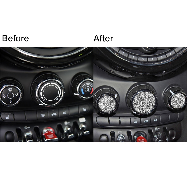 For BMW Mini F55 / F56 Car Multimedia Knob Diamond Decoration Sticker by buy2fix