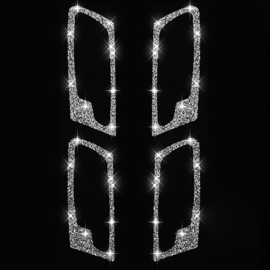 For BMW X5 E70 / X6 E71 2008-2014 Car Door Inner Handle Frame Diamond Decoration Sticker, Left and Right Drive by buy2fix