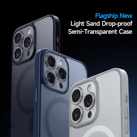 For iPhone 15 SULADA Magsafe Magnetic Matte PC + TPU Phone Case(Titanium Black) by SULADA