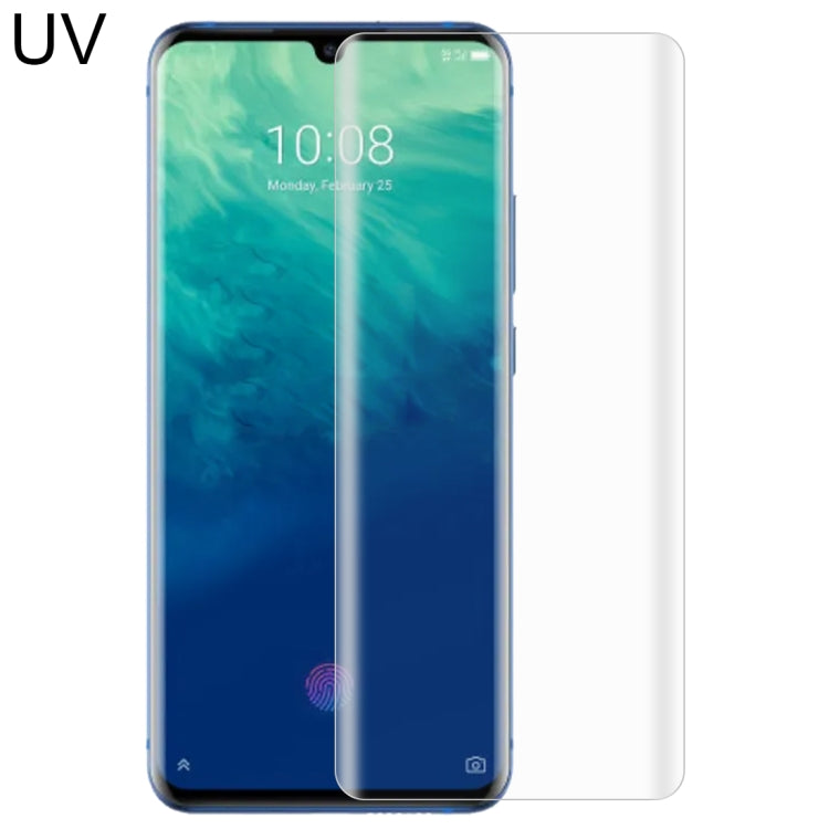For ZTE Axon 10 Pro UV Liquid Curved Full Glue Tempered Glass Film - ZTE Tempered Glass by buy2fix | Online Shopping UK | buy2fix