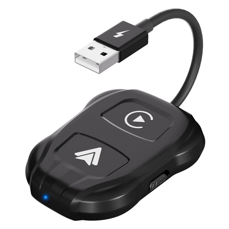 THT-020-9 USB + USB-C / Type-C Wired to Wireless Carplay / Android Auto Adapter(Black) - Bluetooth Adapters by buy2fix | Online Shopping UK | buy2fix