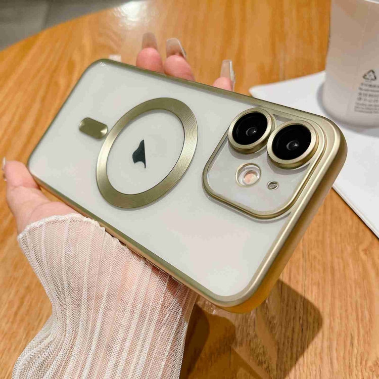 For iPhone 11 MagSafe Magnetic Frosted TPU Phone Case(Gold) - iPhone 11 Cases by buy2fix | Online Shopping UK | buy2fix
