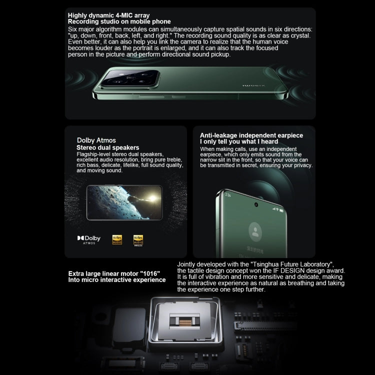 Xiaomi 14 Pro, 16GB+512GB, 6.73 inch Xiaomi HyperOS Snapdragon 8 Gen 3 Octa Core 4nm up to 3.3GHz, NFC, Network: 5G(White) by Xiaomi