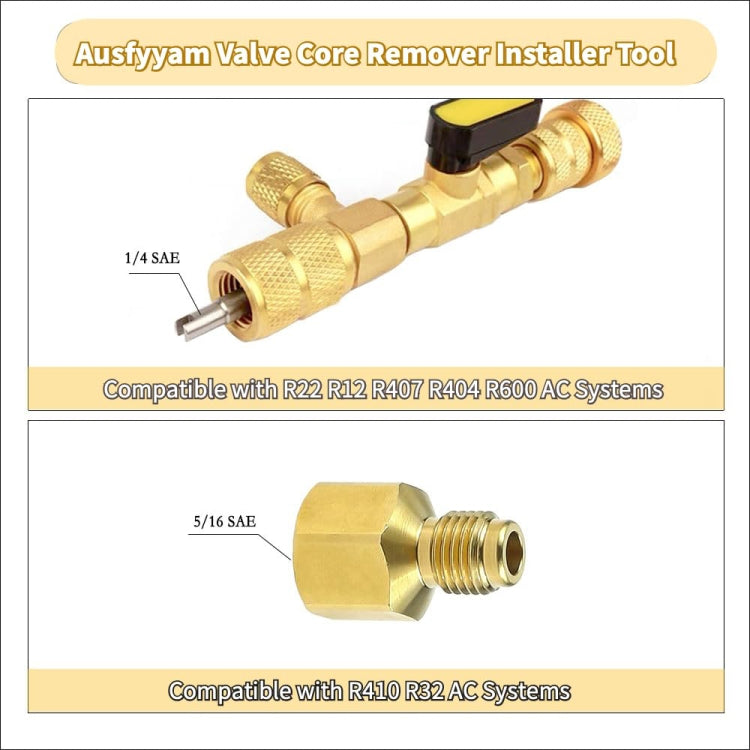 15pcs / Set Air Conditioning Valve Core Disassembly Tool with Rrepair Wrench & Valve Core - Air Conditioning System by buy2fix | Online Shopping UK | buy2fix