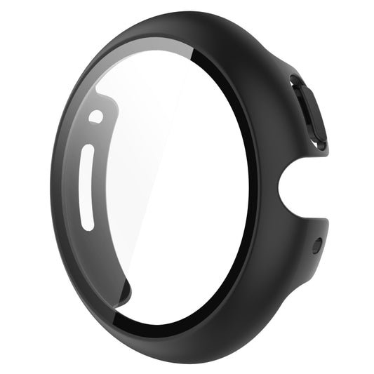 For Google Pixel Watch 2 PC + Tempered Film Integrated Watch Protective Case(Black) by buy2fix